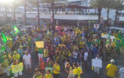 Em João Pessoa, manifestantes defendem reformas, criticam ‘Centrão’ e relembram jingles de Bolsonaro; VEJA VÍDEO