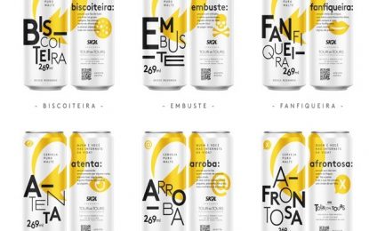 AFRONTOSA, EMBUSTE E ARROBA: Skol lança latas de cerveja com gírias da internet