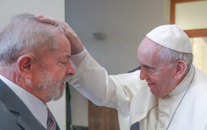 ENCONTRO HISTÓRICO: Lula conversa com Papa Francisco em Roma sobre ‘justiça e fraternidade’