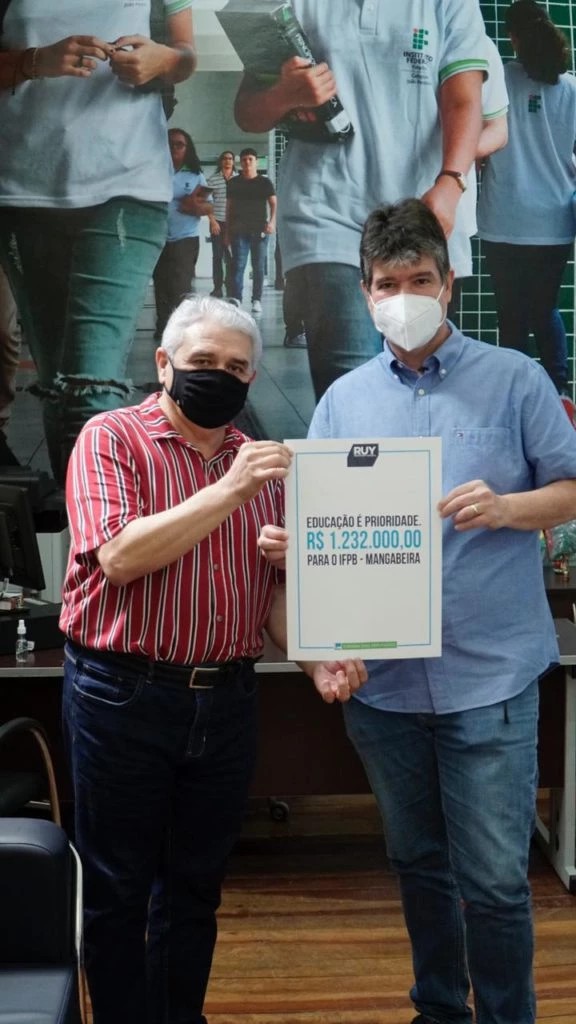 Ruy destina mais recursos para obras do IFPB / CAIC Mangabeira