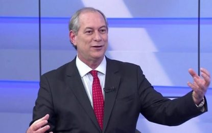 Ciro critica PSOL e a esquerda que relativiza a corrupção