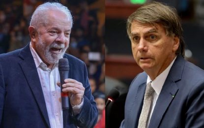 Ipec: Lula tem 54% no 2º turno, e Bolsonaro, 46%