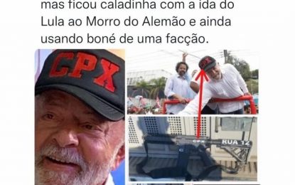 REI DAS FAKE NEWS: Cabo Gilberto publica informação falsa associando Lula à facção criminosa