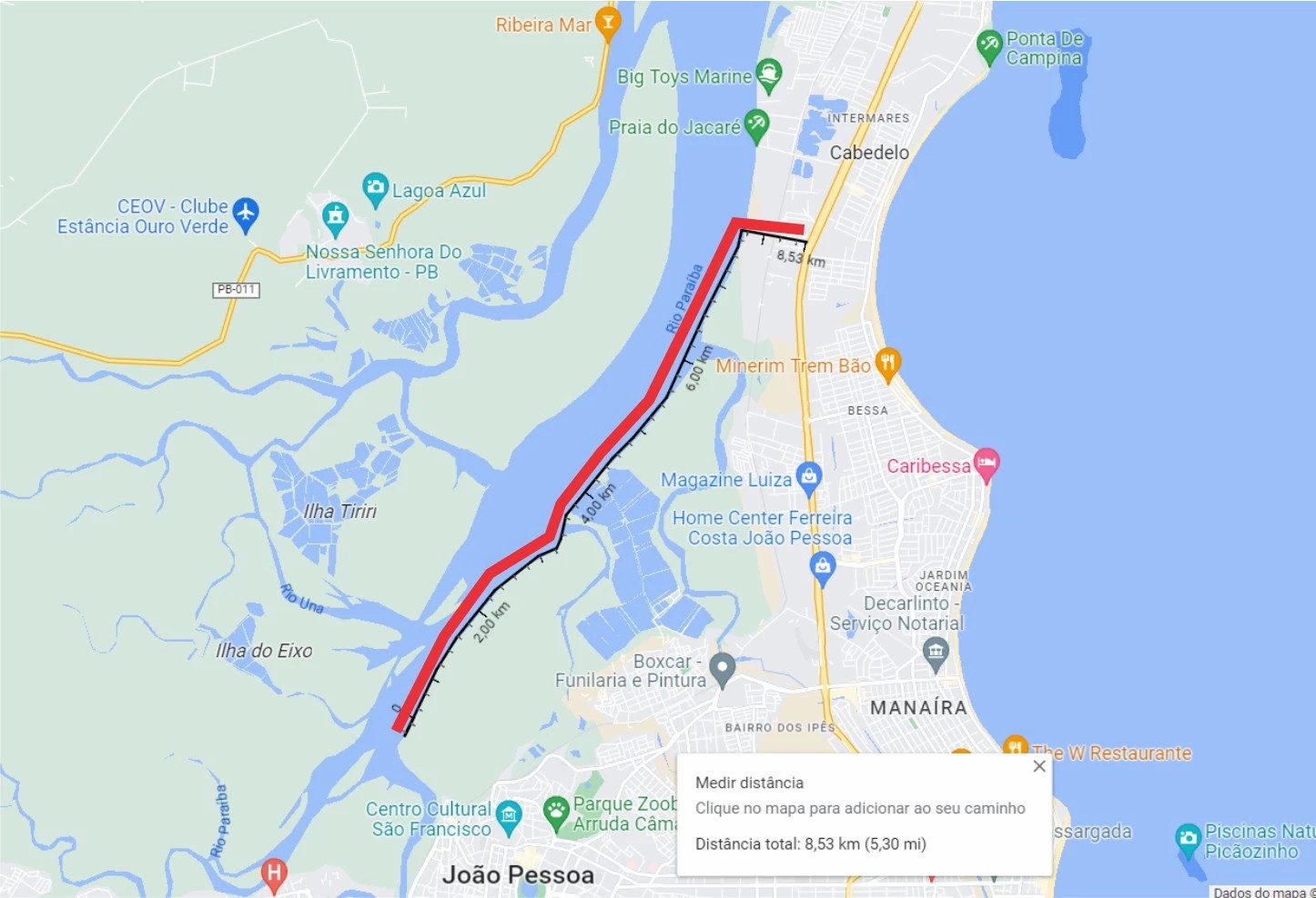 João Pessoa precisa urgentemente de uma via às margens do Rio Paraíba para desafogar o trânsito