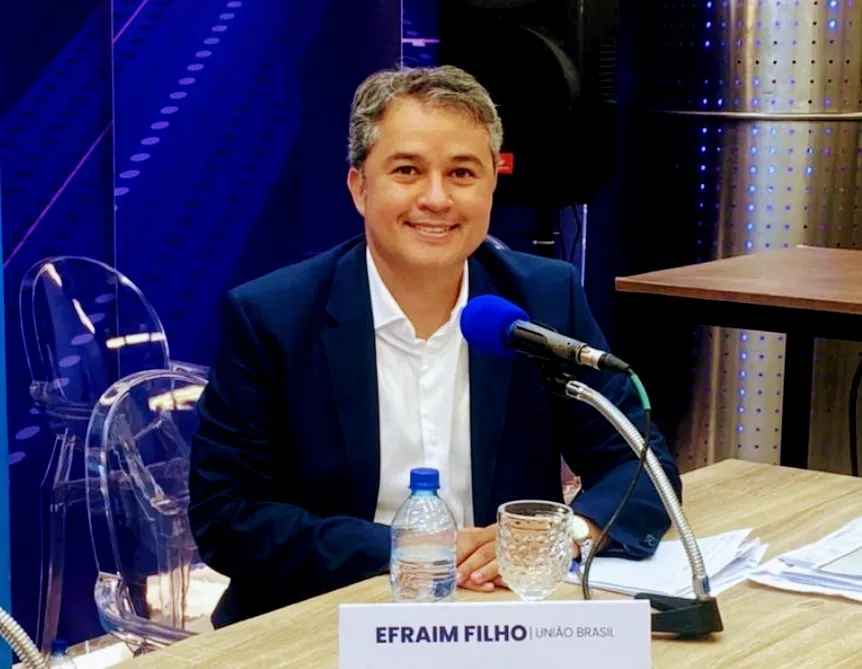 Efraim Filho afirma que irá apoiar Hugo Motta e Veneziano Vital na disputa pelo Senado em 2026