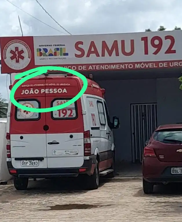 Quebrada financeiramente e devendo a fornecedores, prefeitura de Lucena pede ambulância do SAMU emprestada à prefeitura de João Pessoa