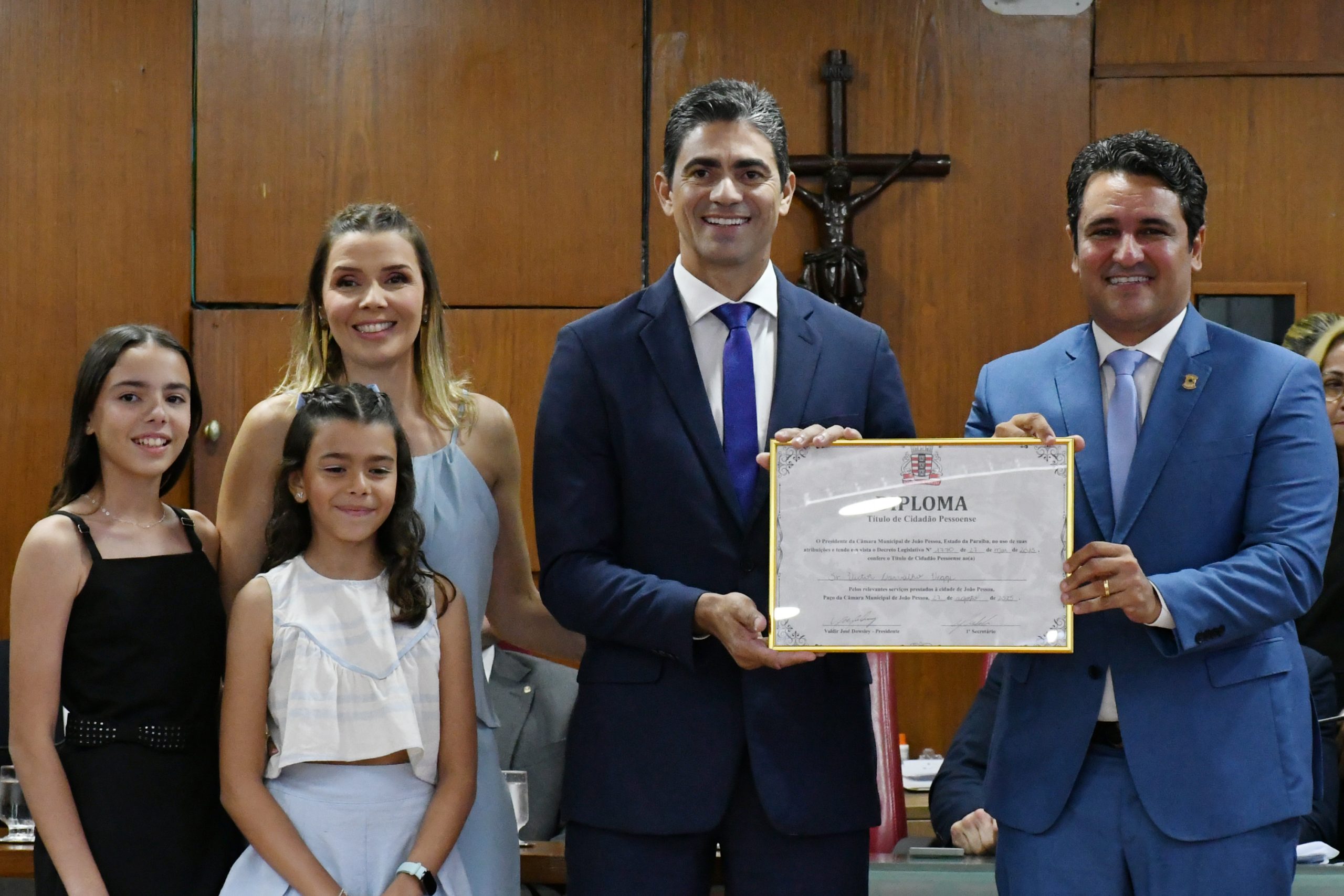 Procurador da República, Victor Carvalho Veggi, recebe Título de Cidadão Pessoense