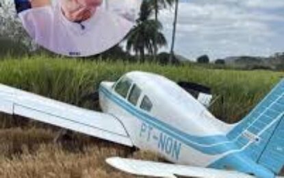 Aeronave que transportava Cícero Lucena, prefeito de João Pessoa, sofre pane e faz pouso de emergência no interior da PB