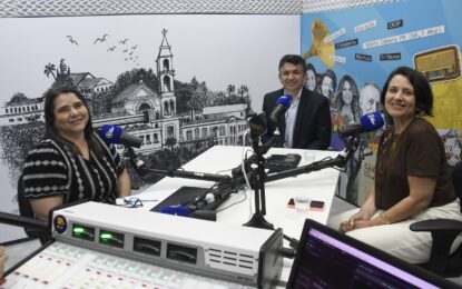 Equipe de Comunicação da CMJP participa do programa Painel Eletrônico