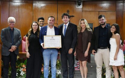 CMJP entrega Título de Cidadão Pessoense ao empresário Thiago Cartaxo