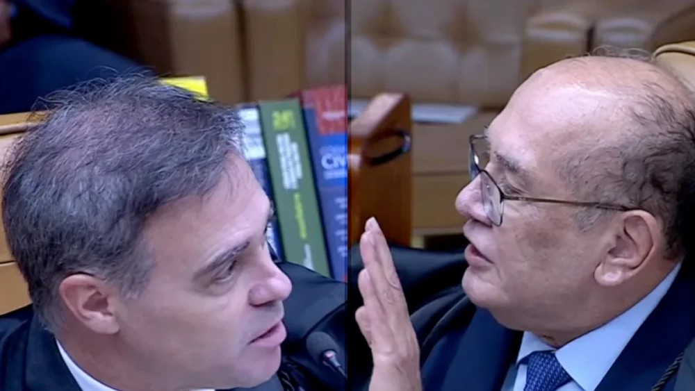 “Pode chorar”: Gilmar Mendes e André Mendonça batem boca durante sessão do STF