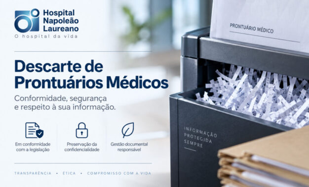 Hospital Napoleão Laureano realiza descarte de prontuários médicos